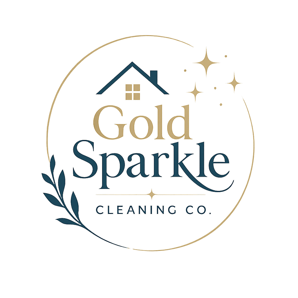 Gold Sparkle Cleaning Co Logo